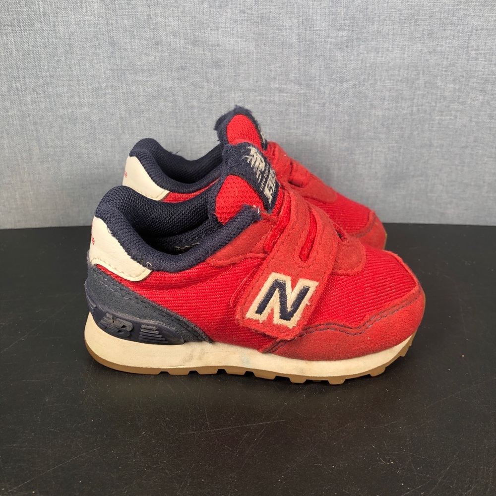 New Balance Baby 515 Red Suede Sneakers Size 4